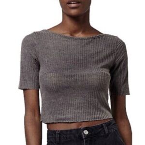 2/$6 ☑️ Gray TOPSHOP Crop Top ☑️